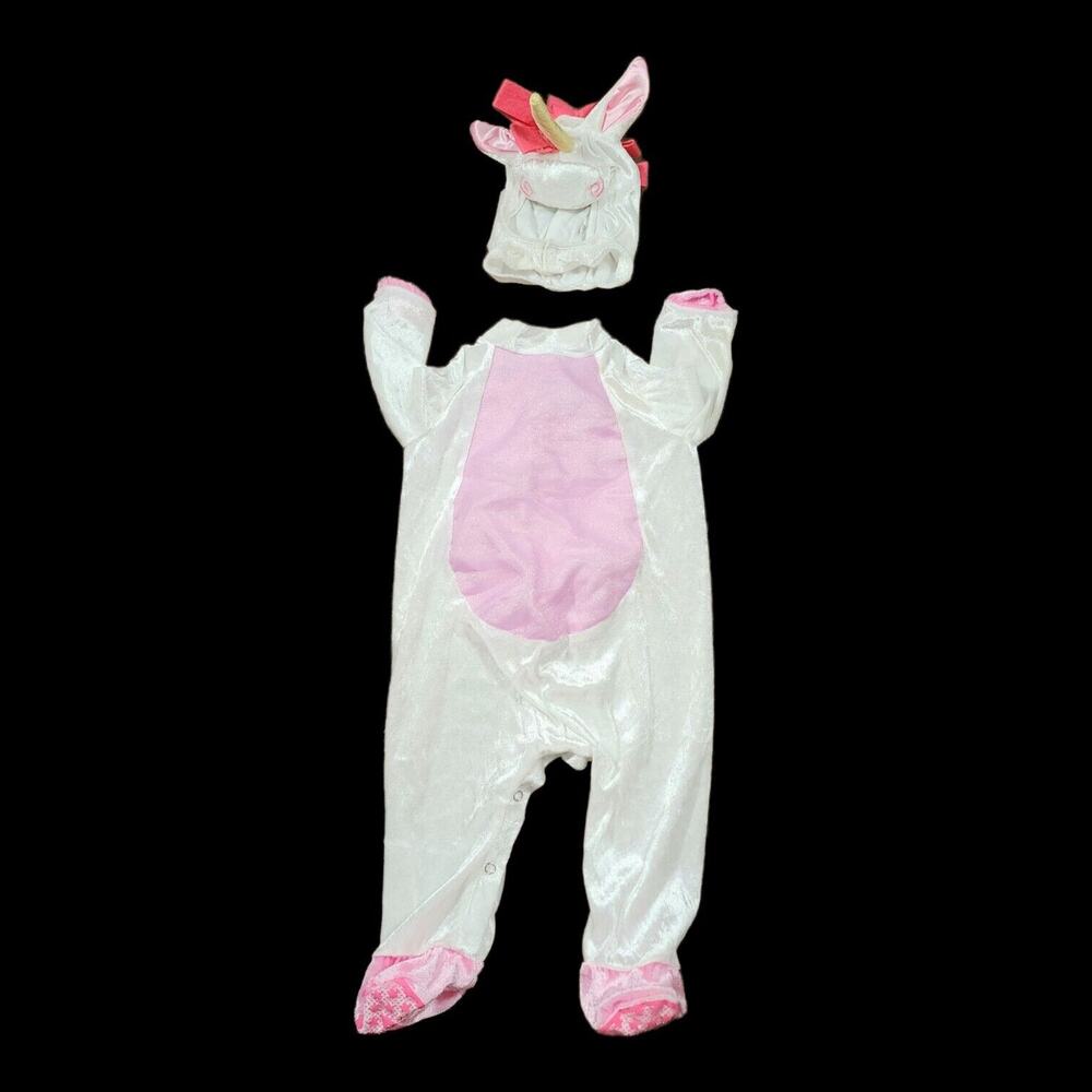 Infant Girl Unicorn Costume In Character Size 6-12 M Style 16017 Hat & Bodysuit